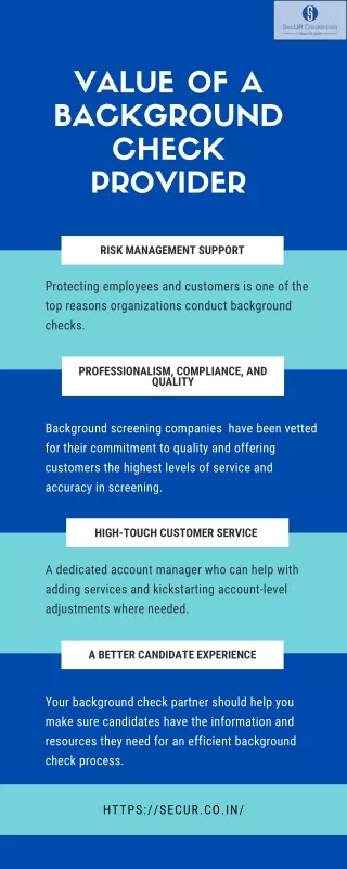 value of a background check provider