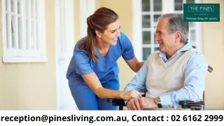 reception@pinesliving com au contact 02 6162 2999