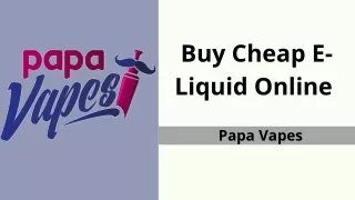 Buy Cheap e-liquid online
