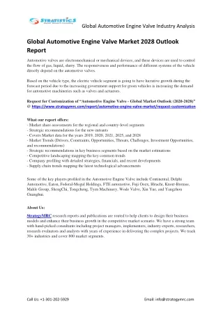 global automotive engine valve industry analysis