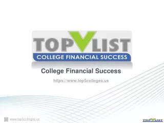 college financial success https www top5colleges us
