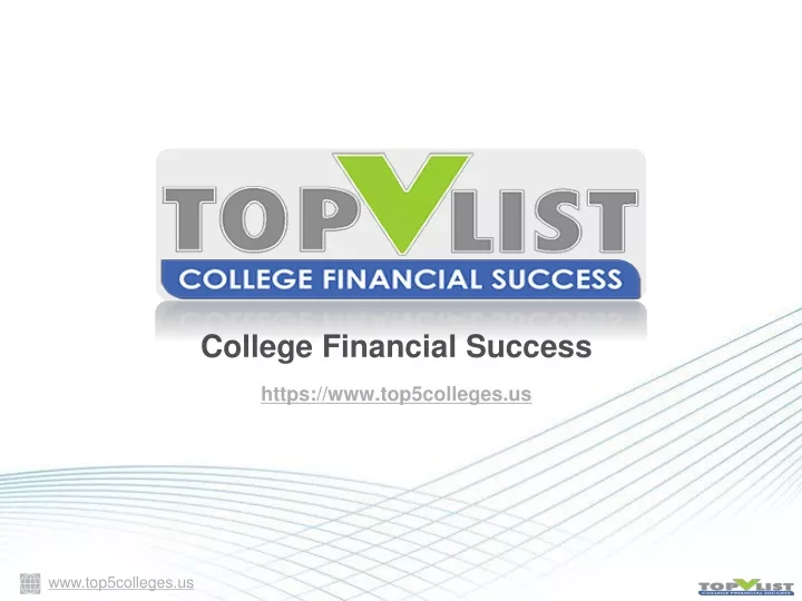 college financial success https www top5colleges us