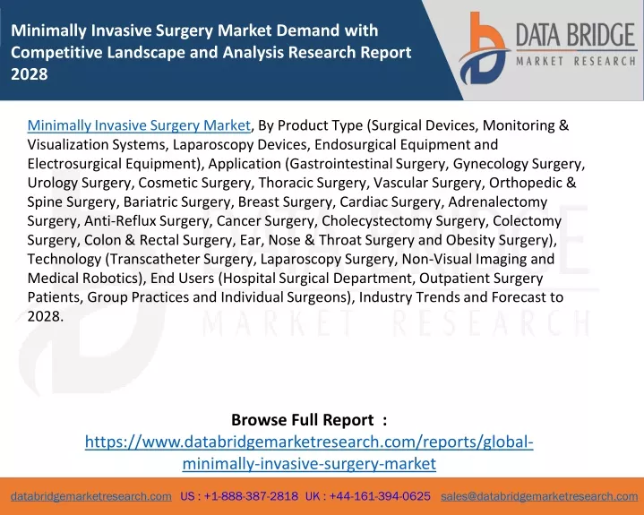 minimally invasive surgery market demand with