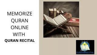 Memorize Quran Online With Quran Recital