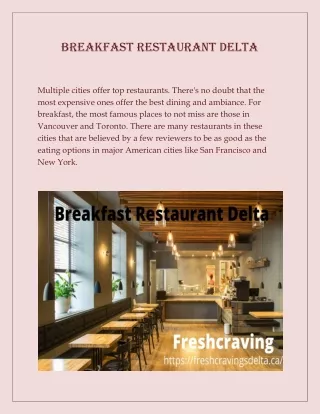 breakfast restaurant delta