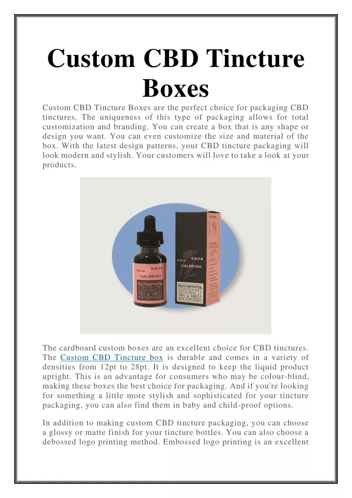 custom cbd tincture boxes custom cbd tincture