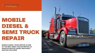 Mobile Diesel and Semi Truck Repair Service Carrollton, Texas