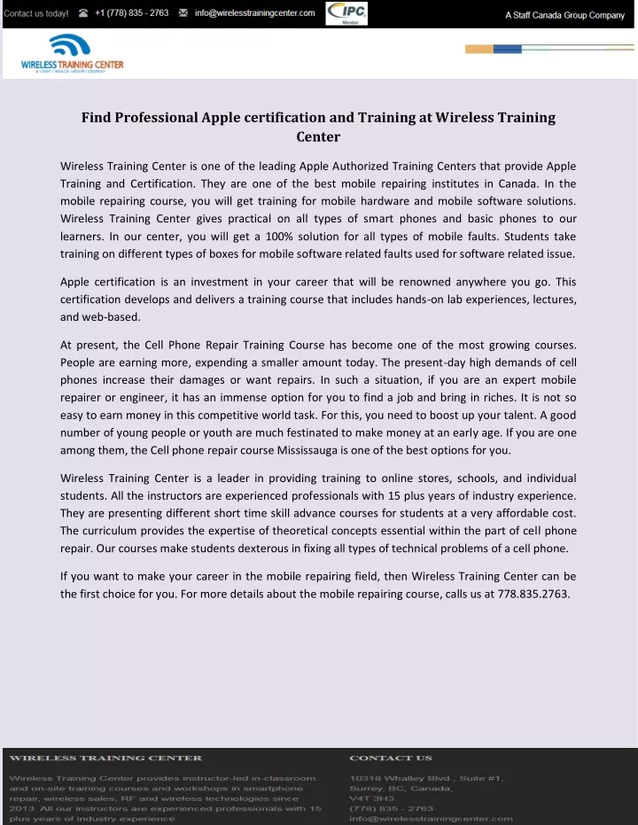 find professional apple certification