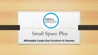 Affordable Condo Size Furniture In Toronto
