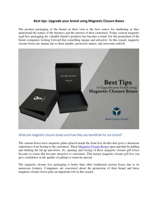 best tips upgrade your brand using magnetic