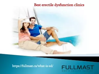 Best erectile dysfunction clinics