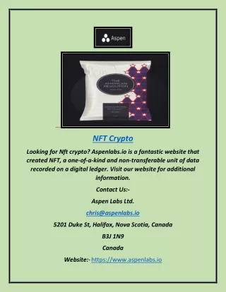 NFT Crypto | Aspenlabs.io