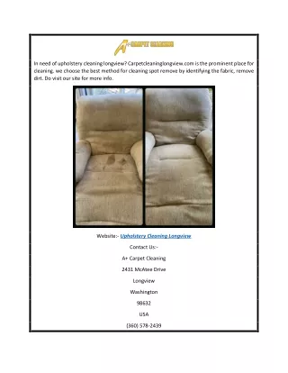 Upholstery Cleaning Longview  Carpetcleaninglongview.com