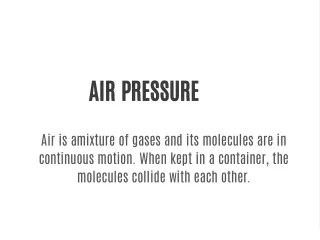 air pressure