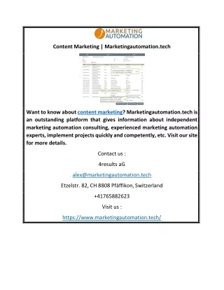 Content Marketing | Marketingautomation.tech