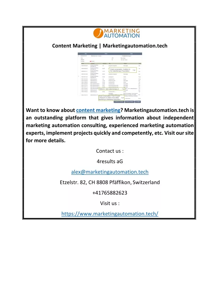 content marketing marketingautomation tech
