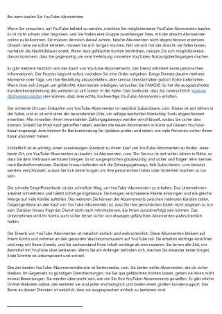 Wo kaufen Sie YouTube-Abonnenten