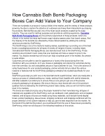 1575-How Cannabis Bath Bomb Packaging Boxes Can Add Value to Your Company - slide 1