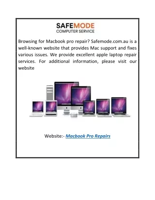 Macbook Pro Repairs  Safemode.com