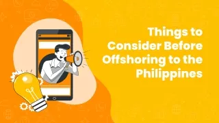 Things to Consider Before Offshoring to the Philippines