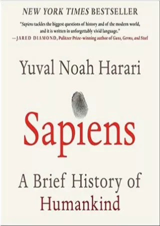 Kindle books Sapiens: A Brief History of Humankind P-DF Ready