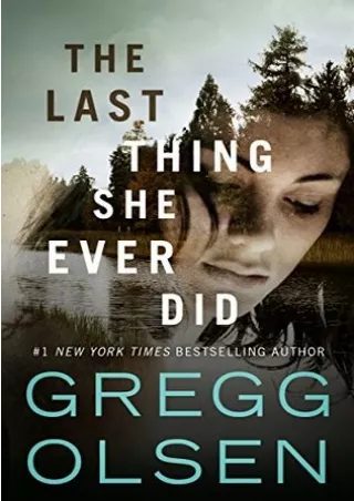 Kindle books The Last Thing She Ever Did P-DF Ready
