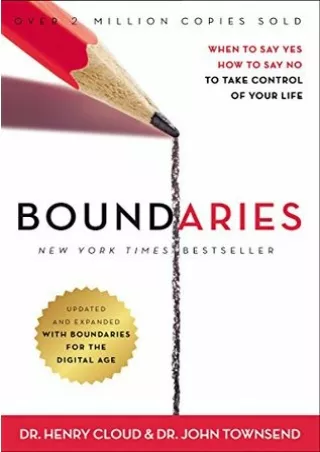 Kindle books Boundaries: When to Say Yes, How to Say No to Take Control of Your Life [Full Books