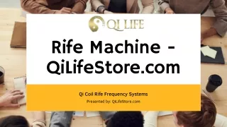 rife machine qilifestore com