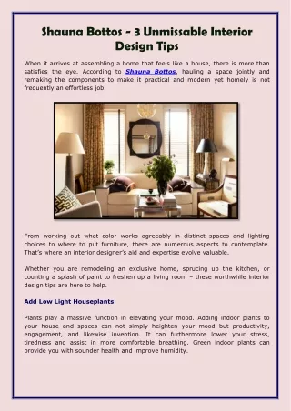 shauna bottos 3 unmissable interior design tips