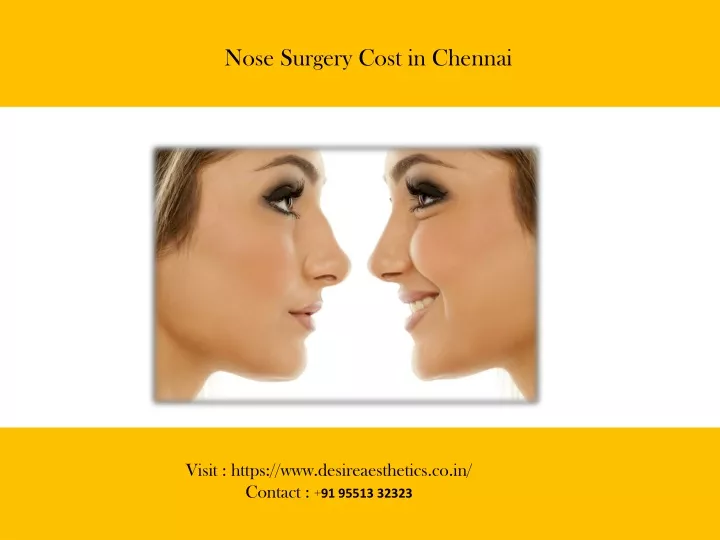 nose surgery cost in chennai
