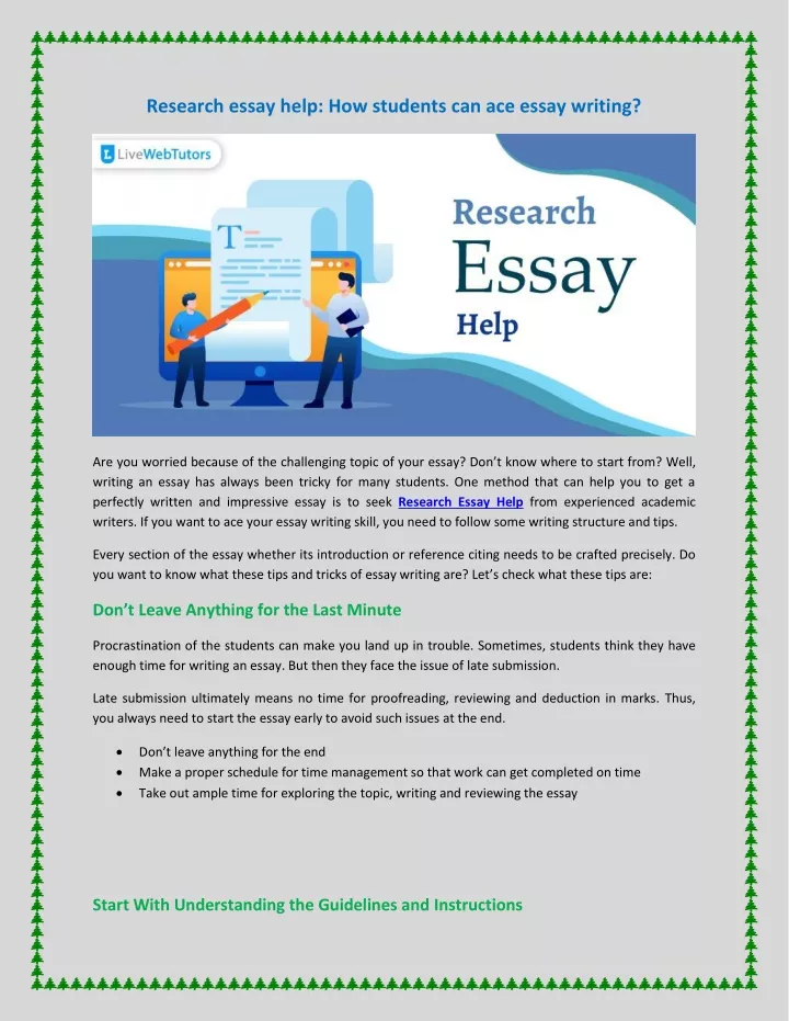 research essay help how students can ace essay