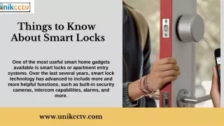 Things to Know About Smart Locks