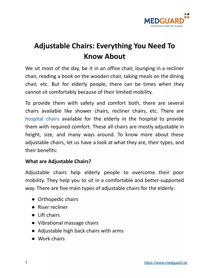 adjustable chairs everything you need to know