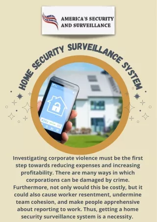 Security Surveillance System - Asecurityusa