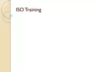 ISO training