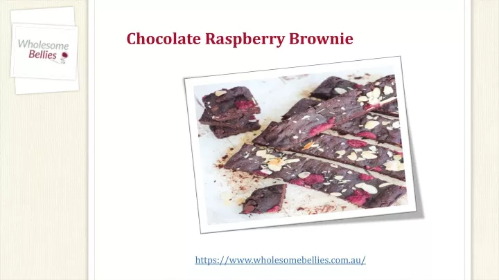 chocolate raspberry brownie
