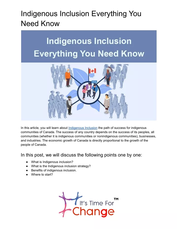 indigenous inclusion everything you need know