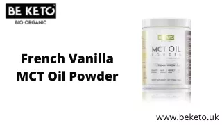 French Vanilla MCT Oil Powder