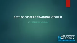 Best Bootstrap training course