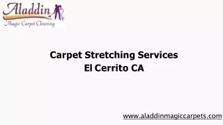 Carpet Stretching Services El Cerrito CA