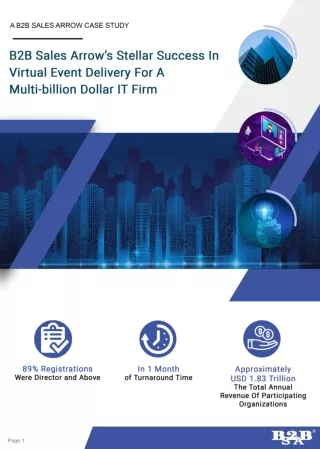 B2B Sales Arrow Virtual Panel Discussion on Cloud Transformation Case Study