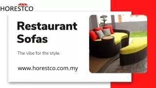 Restaurant sofas