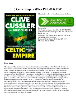 ^READ) Celtic Empire (Dirk Pitt  #25) PDF