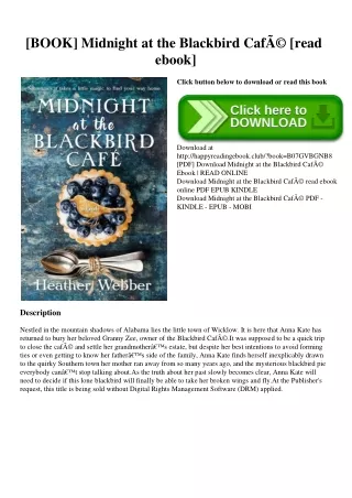 [BOOK] Midnight at the Blackbird CafÃ© [read ebook]