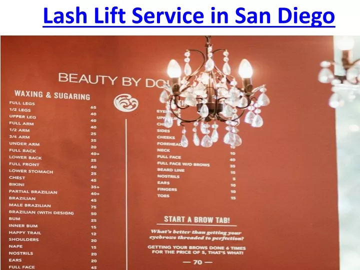 lash lift service in san diego