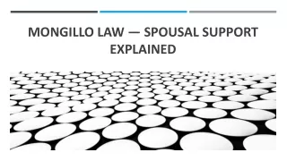 Mongillo Law — Spousal Support Explained