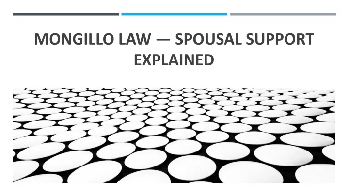 mongillo law spousal support explained