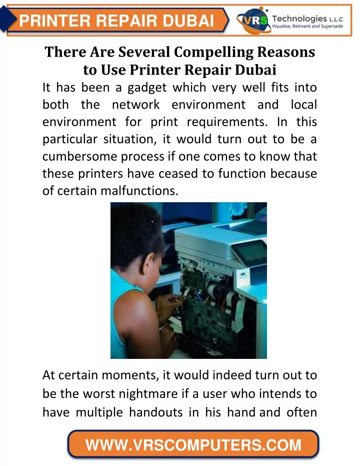 printer repair dubai