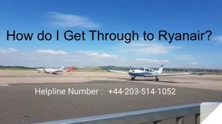 how do i get through to ryanair
