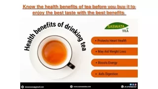 Know the health benefits of tea before you buy it to enjoy the best taste with the best benefits 